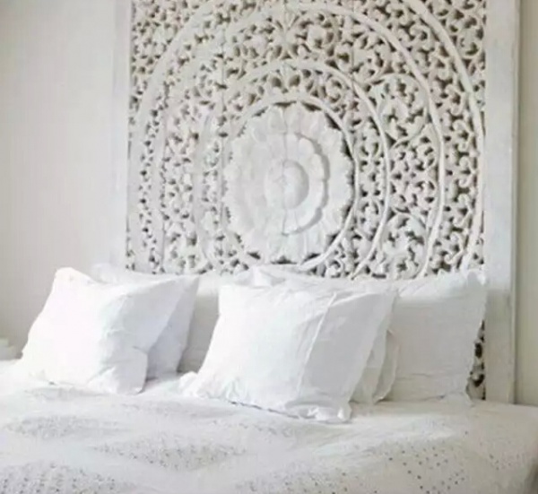 你还在床头挂婚纱照么？创意卧室背景墙设计