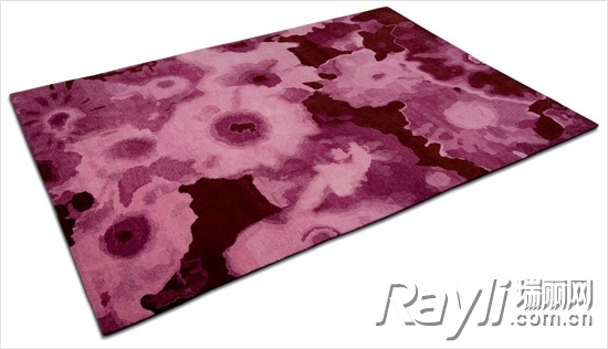 RUG STAR毯言织造 粉紫色花朵地毯