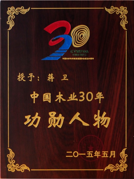 三项桂冠 大卫地板闪耀中国木业三十年庆典