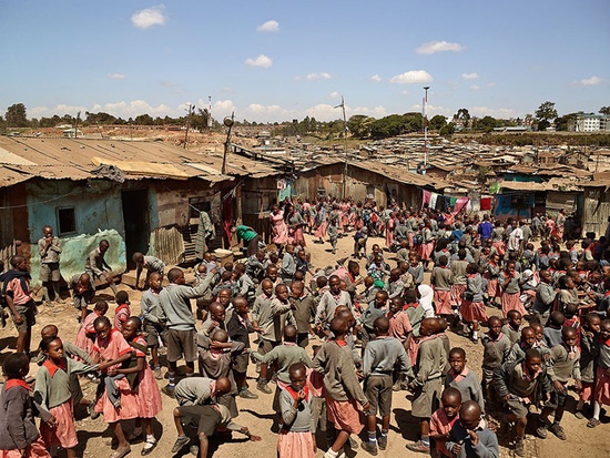 位于肯尼亚内罗毕平民窟Mathare的Valley View学校