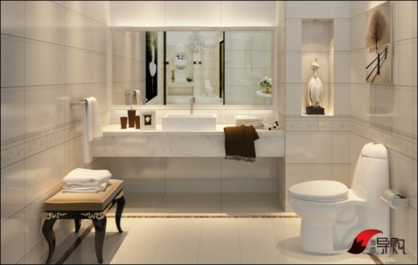 看案例选产品 4千五造个简欧风格浴室