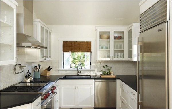 厨房装修案例,小户型厨房,开放式厨房案例,餐厨一体设计案例