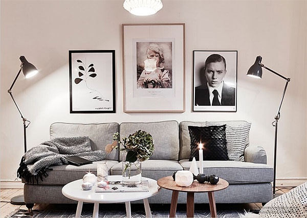 浅灰色沙发搭配,客厅沙发,百搭沙发,客厅家具