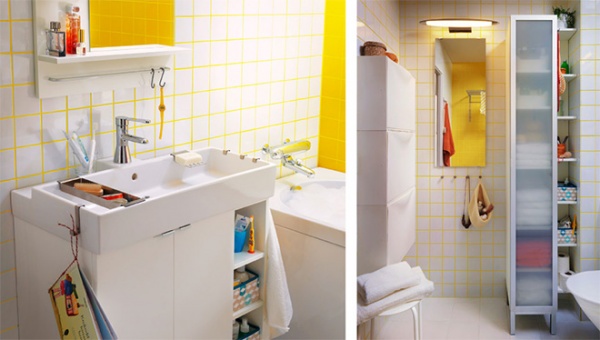 卫浴收纳,卫浴间装修案例,小户型卫浴间,墙面收纳工具