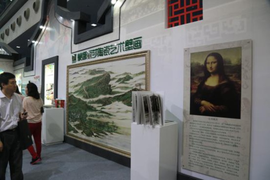 蒙娜丽莎代表佛山陶瓷艺术壁画亮相第十一届深圳文博会