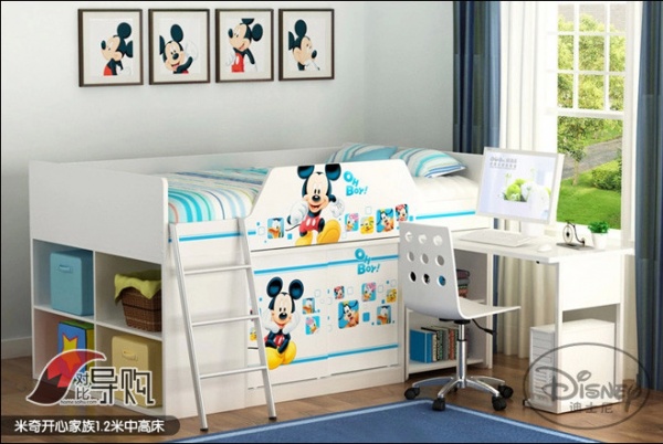 迪士尼多功能组合儿童床参数