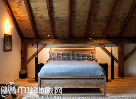 卧室原木地板图片