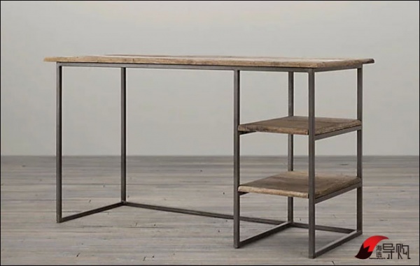 和日尚锦法式工业钢架书桌 b6-8