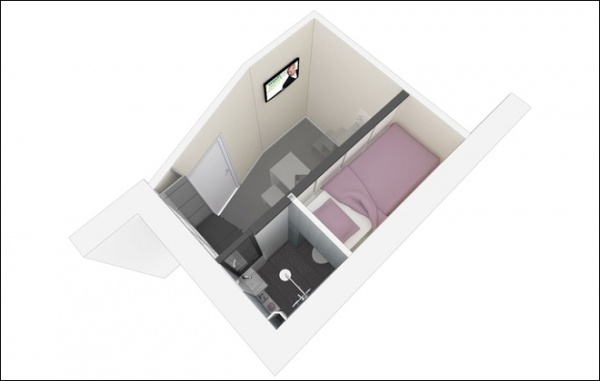 超赞8平米卧室 还带独立卫生间