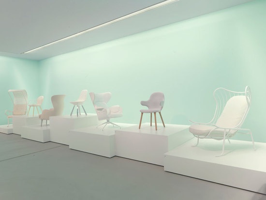 a number of hayon’s chair designs for such companies as &tradition and BD barcelona on displayjaime hayon, funtastico @ groninger museum, 2013-2014