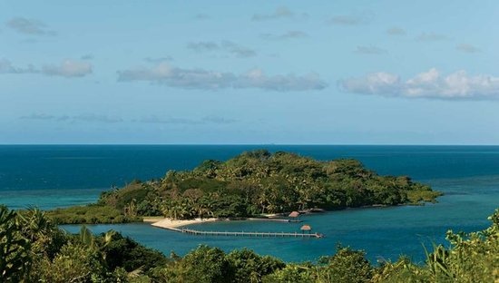 位于斐济最大岛维提岛的最边上的海豚岛，乘船20分钟便能到达海岸。