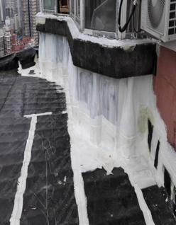 民用建筑后接彩钢屋顶防水维修案例