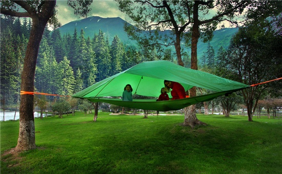 Tensile tree tent 悬空露营帐篷 圆你的树屋梦