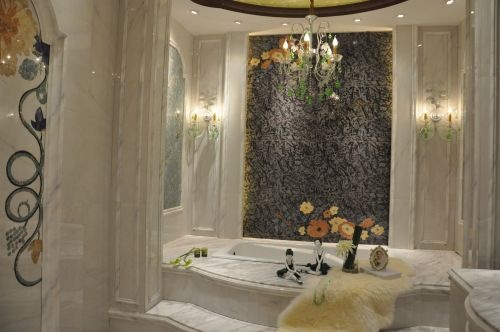 简一大理石瓷砖广州马会店新格局：卫浴空间展示