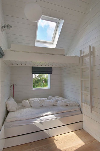 上图是一个位于丹麦的小房间，设计事务所是 Jarmund/Vigsnæs Arkitekter