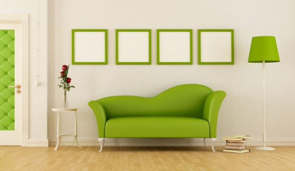 软装设计中清新的绿调 不一样的色彩生活