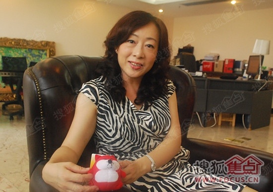 路达集团美女总裁陈雅雅接受搜狐焦点家居记者采访