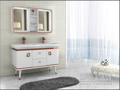 安华卫浴后现代风格浴室柜anPGM33019G-A 纯粹经典尽显浪漫