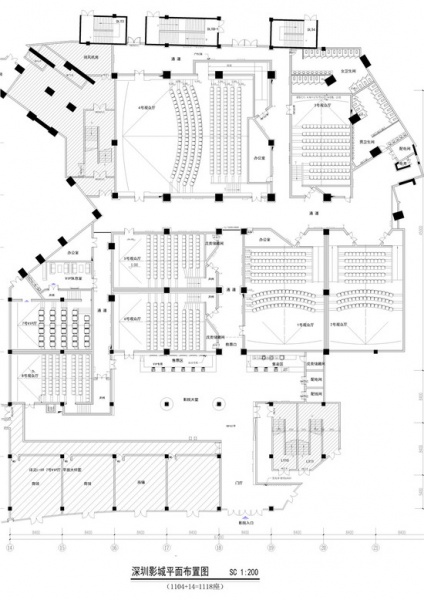 深圳星河电影院一层平面规划图