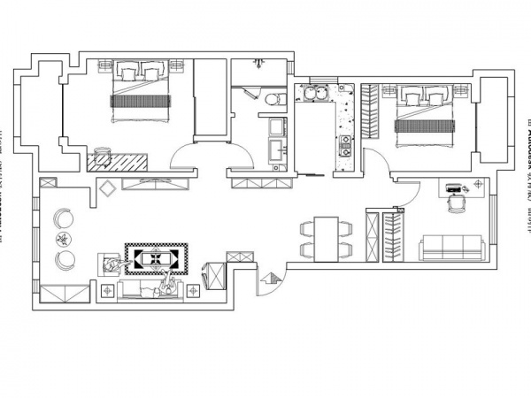 新悦家园-三居室-107.00平米-装修设计