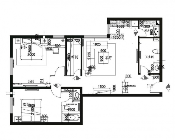 弘善家园-三居室-107.00平米-装修设计