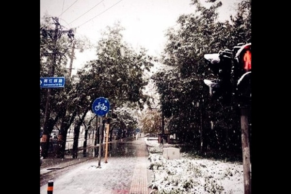 对不起，我不想跟你分享北京的第一场雪！