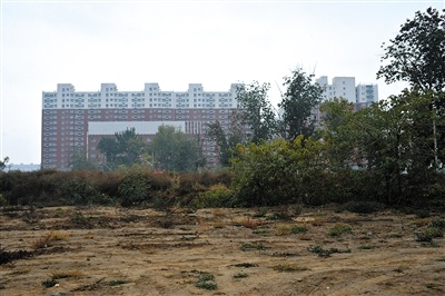 新宫待开发的地块。其住宅面积在近两年北京出让的土地中可谓首屈一指。