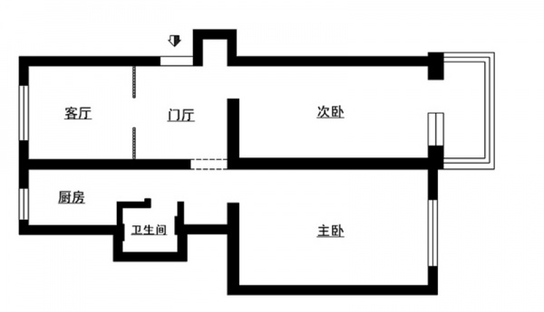 安德路小区-一居室-66.00平米-装修设计