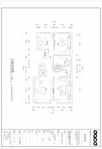 首创·新悦都-三居室-88.00平米-装修设计