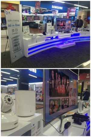 (上图：北京丰台区刘家窑桥西苏宁易购店-云罐展示区)