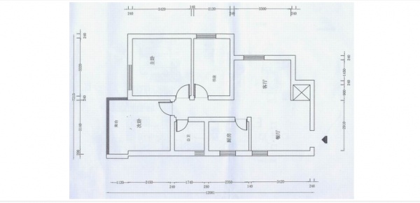 苏庄小区-三居室-100.00平米-装修设计