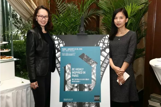 M&O亚太区总监Regina Chan（左）与朗道文化创始人童岚（右）的合影