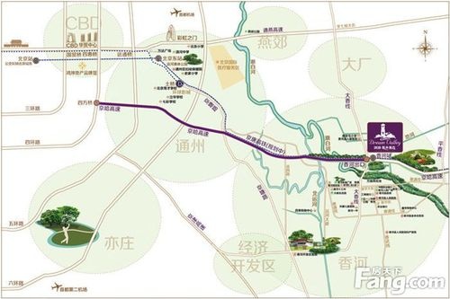 鸿坤·原乡溪谷交通图区位交通图