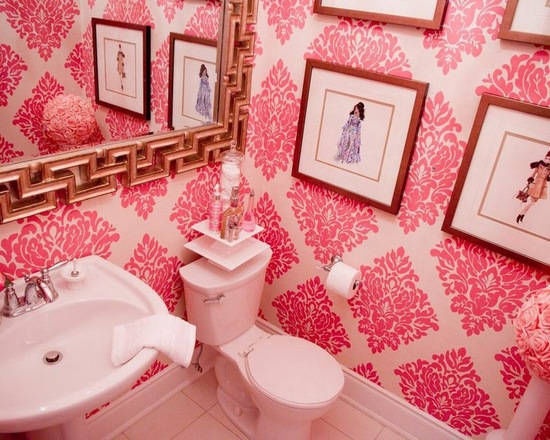 粉色装点少女情怀 卫浴间的浪漫清雅