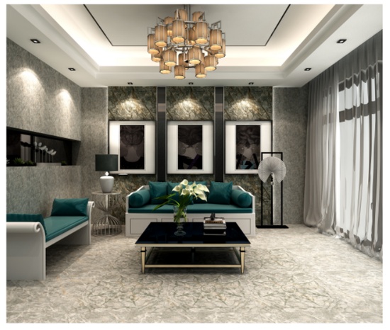 柔光砖挑起客厅“颜值”，演绎四种装修风格