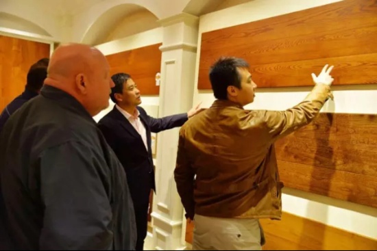 美国大型硬木板材制造商来华考察 并参观久盛