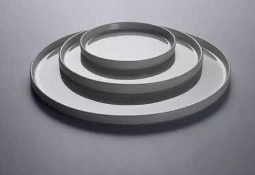 PLPL系列餐具，平底瓷盘子纯白色深口圆形餐盘