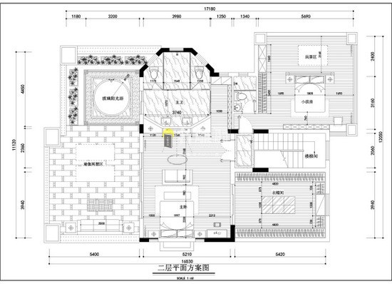 11.观澜翡翠湾别墅二层平面设计图
