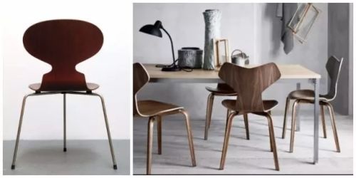 蚂蚁椅（左）和GRAND PRIX椅（右）