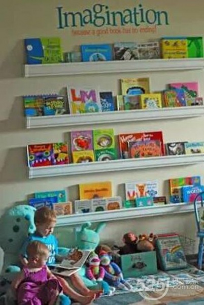 要培养孩子的阅读习惯还要从一个书架开始