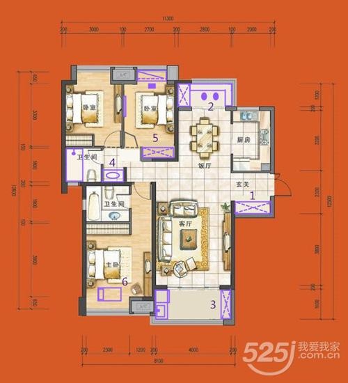 按居住需求做户型布置