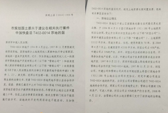 深圳一地块被法院“乌龙”拍卖 闲置逾20年