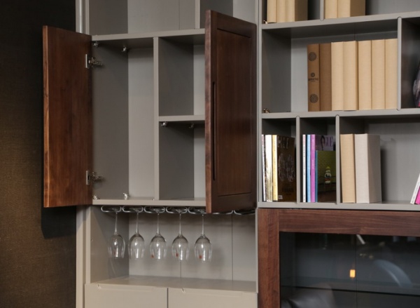 钛马迪微定制实木组合柜 精致收纳的时尚客厅