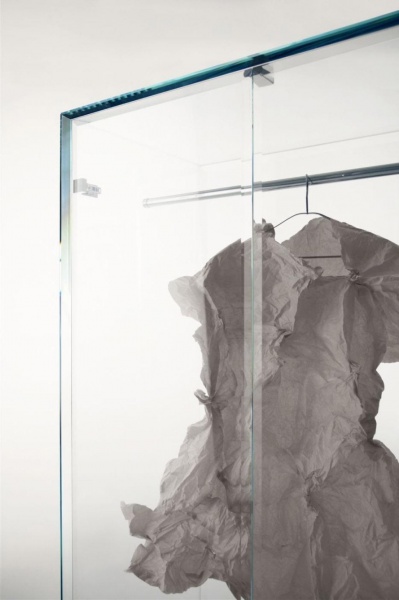 干净简洁的全透明的概念衣柜设计