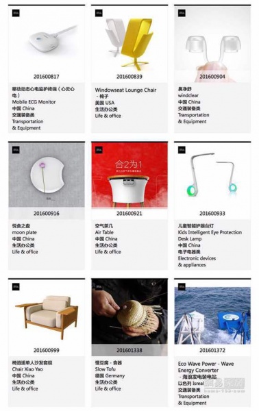 中国设计智造大奖TOP100名单出炉