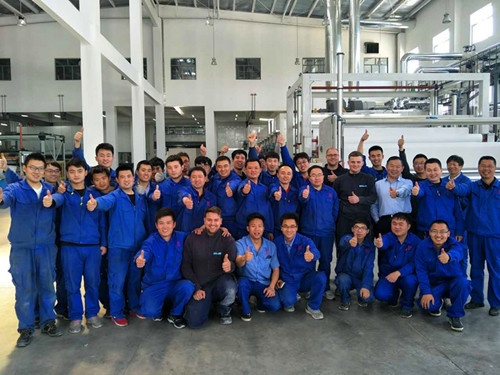 天鼎丰12号生产线一次性调试成功并投产