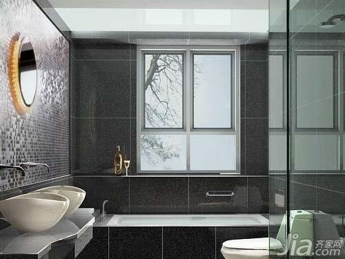 卫浴瓷砖这样搭 洗澡更放松