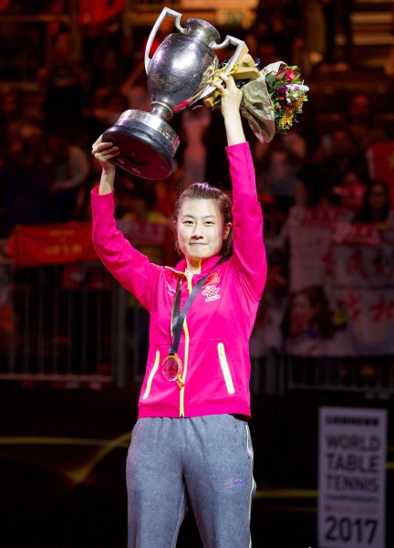 2017世乒赛女单丁宁夺冠 她与TATA木门的故事未完待续
