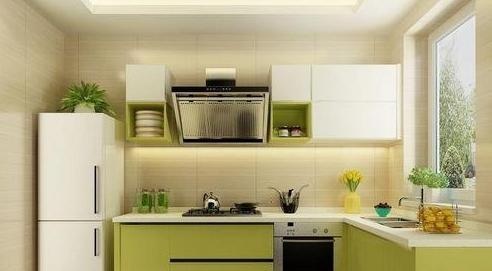 L型橱柜设计 充分利用厨房每一寸空间
