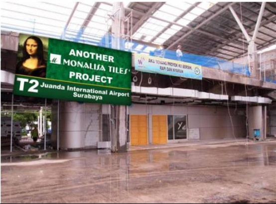 印度尼西亚泗水机场工程铺用蒙娜丽莎瓷砖